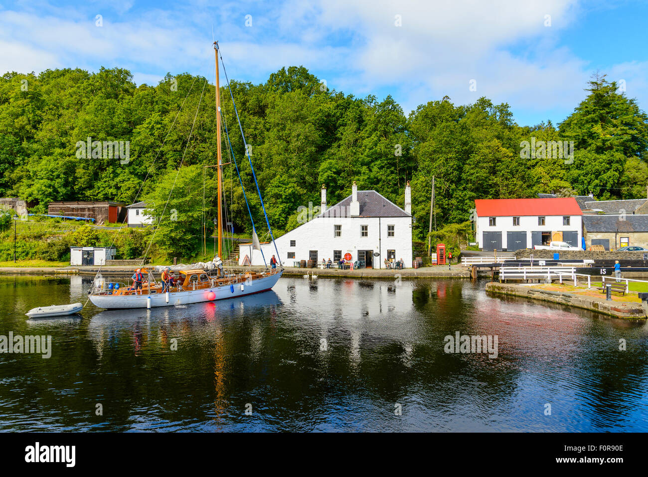 Port de Crinan Argyll en Écosse à une extrémité du canal Crinan Banque D'Images