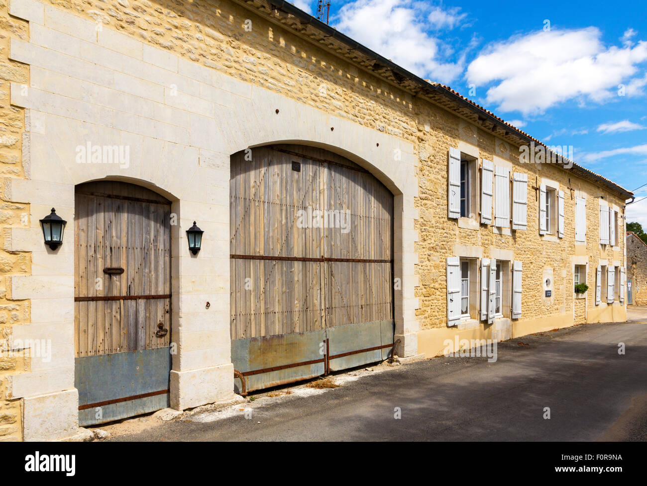 Ancienne ferme, Gourville, Charente Maritime, France Banque D'Images