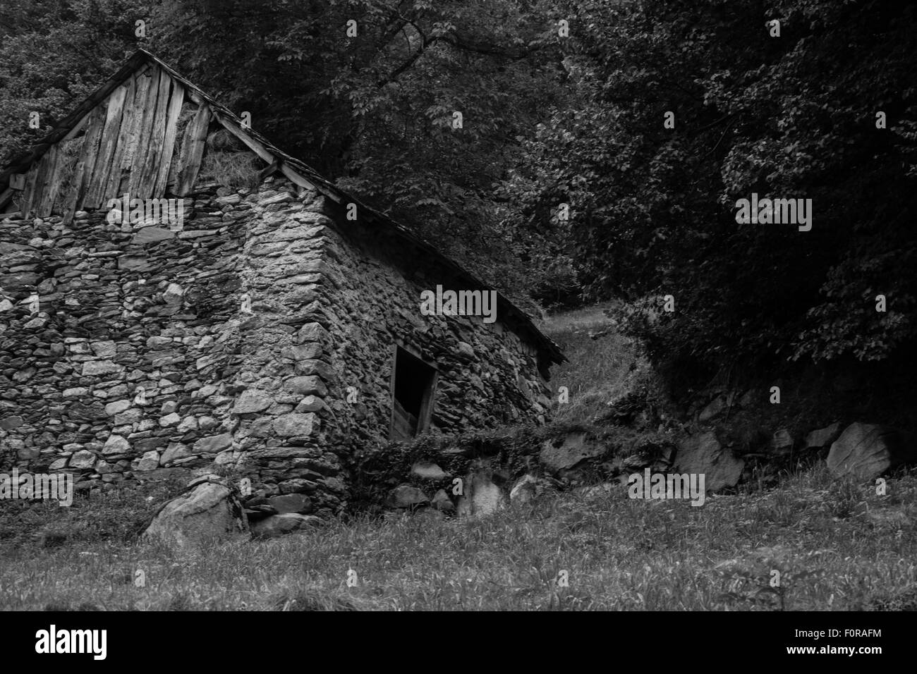 Old Mountain house photos en France , Pyrénées Banque D'Images