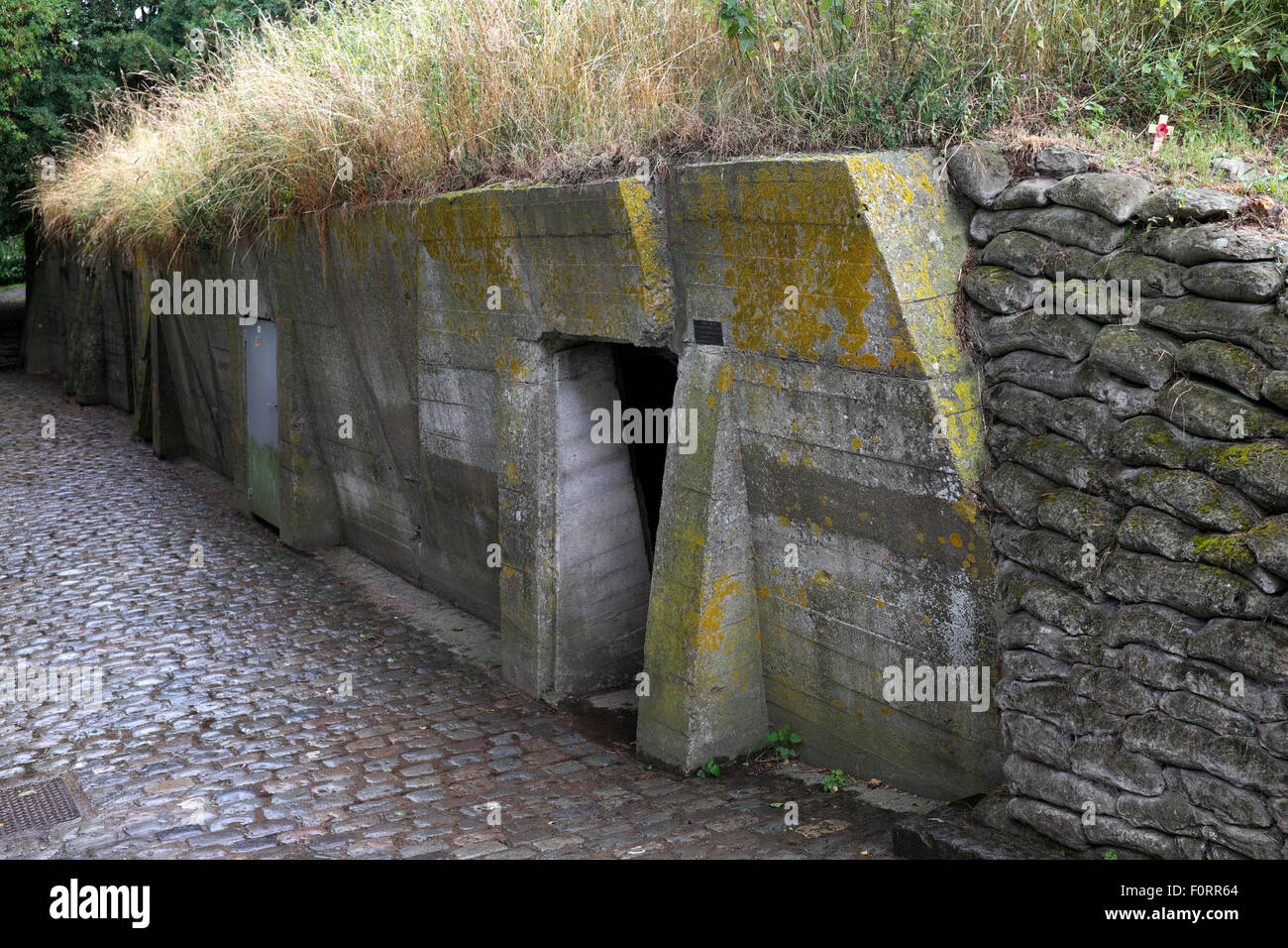 Essex Farm Bunker, Flandre orientale, Belgique Banque D'Images