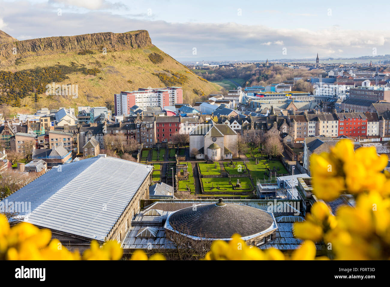 Une vue de Calton Hill sur Édimbourg, City of Edinburgh, Ecosse, Royaume-Uni, Europe. Banque D'Images