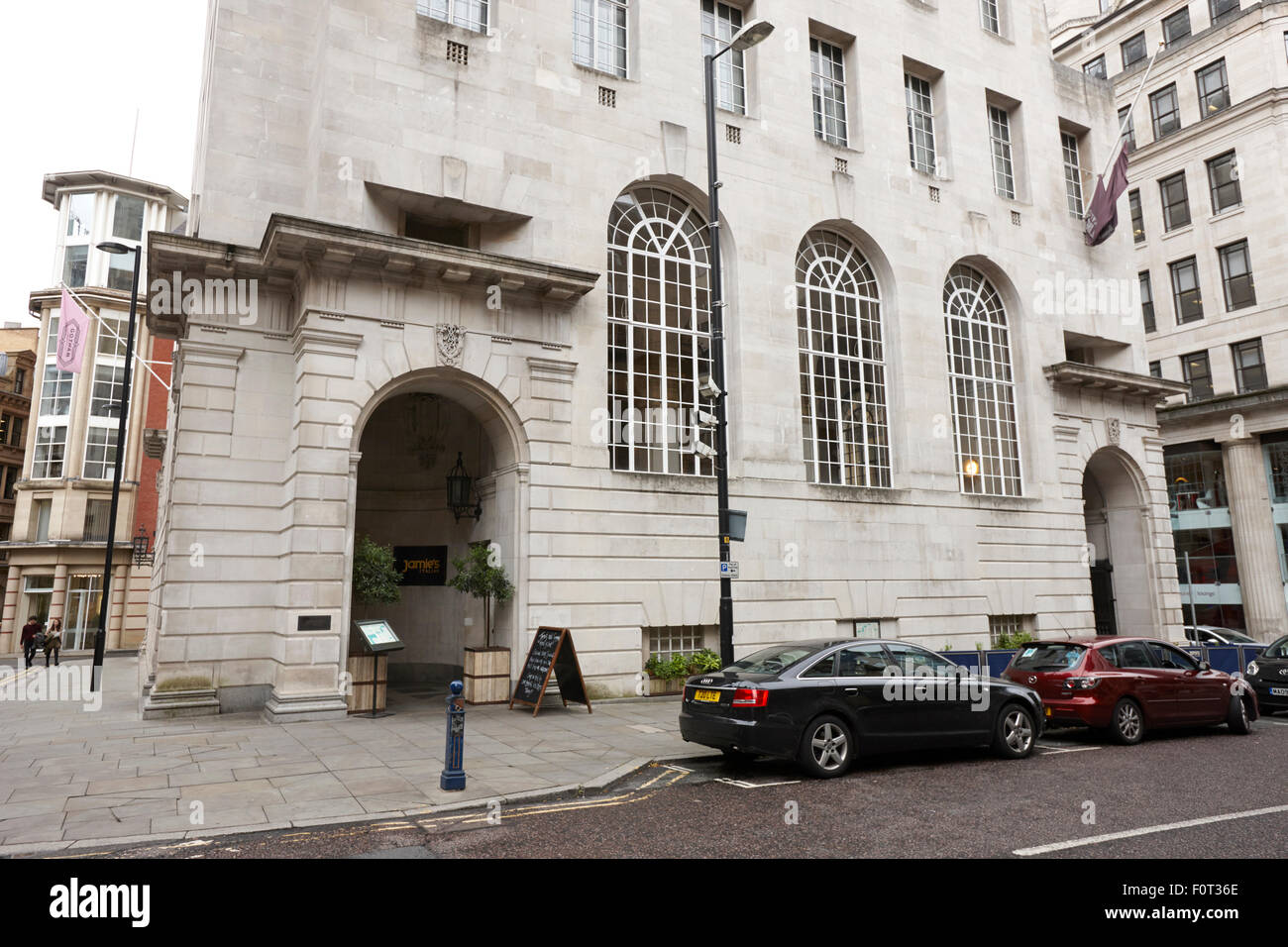 Jamies restaurant italien à Gotham ancien hôtel midland bank ac spring gardens Manchester England UK Banque D'Images