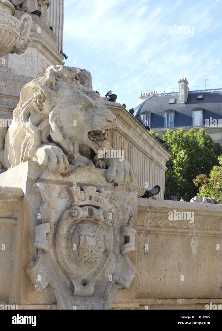 Saint-Sulpicein fontaine Paris. Banque D'Images