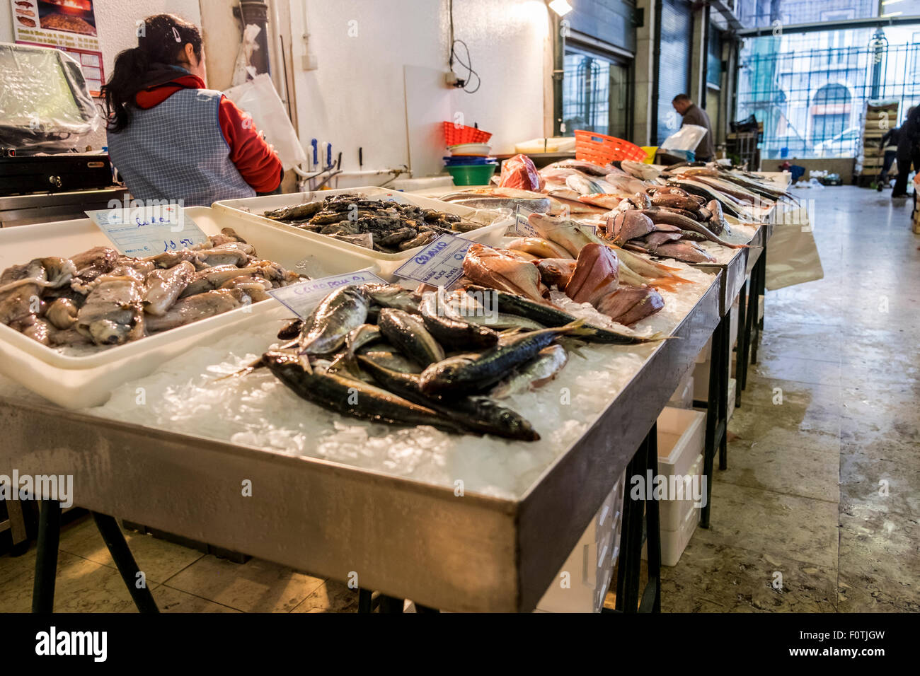 Marché de la Ribera, vieille ville de Lisboa, Portugal Banque D'Images