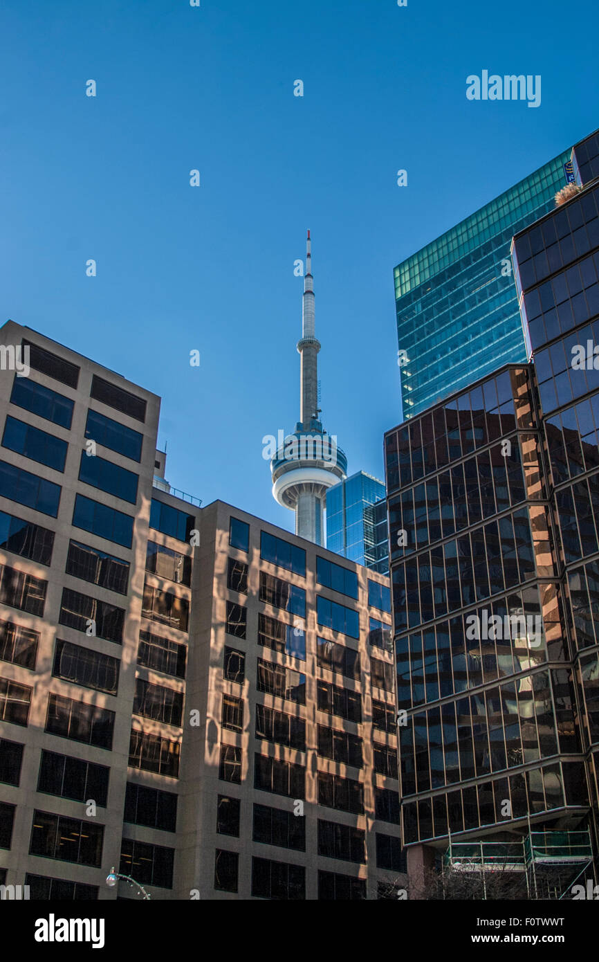 CN Tower, Toronto, Ontario, Canada. Banque D'Images