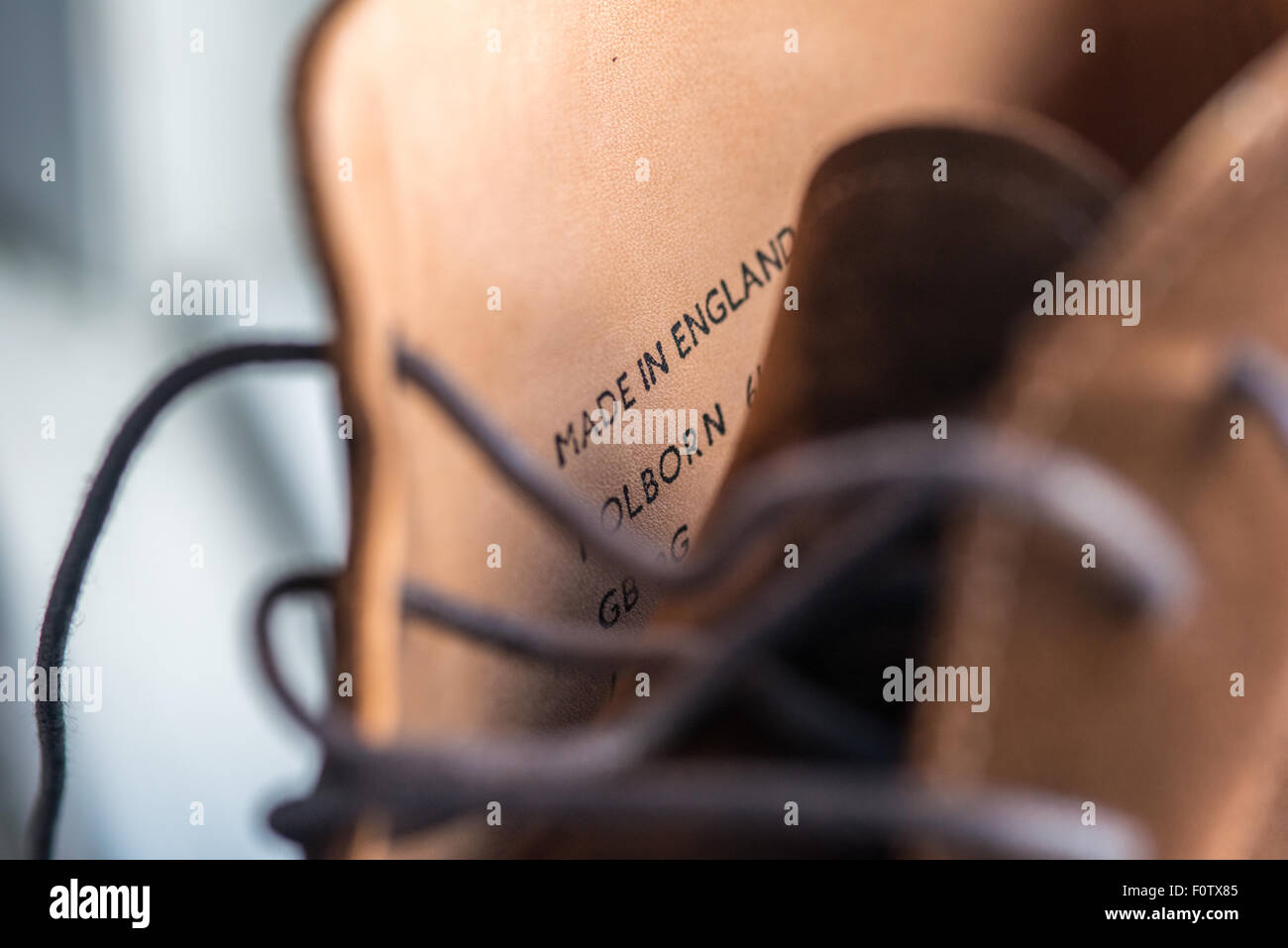 Fabriqué en Angleterre service stamp. Banque D'Images