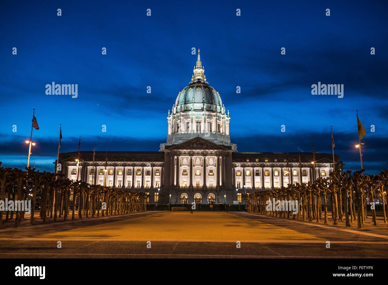 L'hôtel de ville de San Francisco, San Francisco, California, USA Banque D'Images