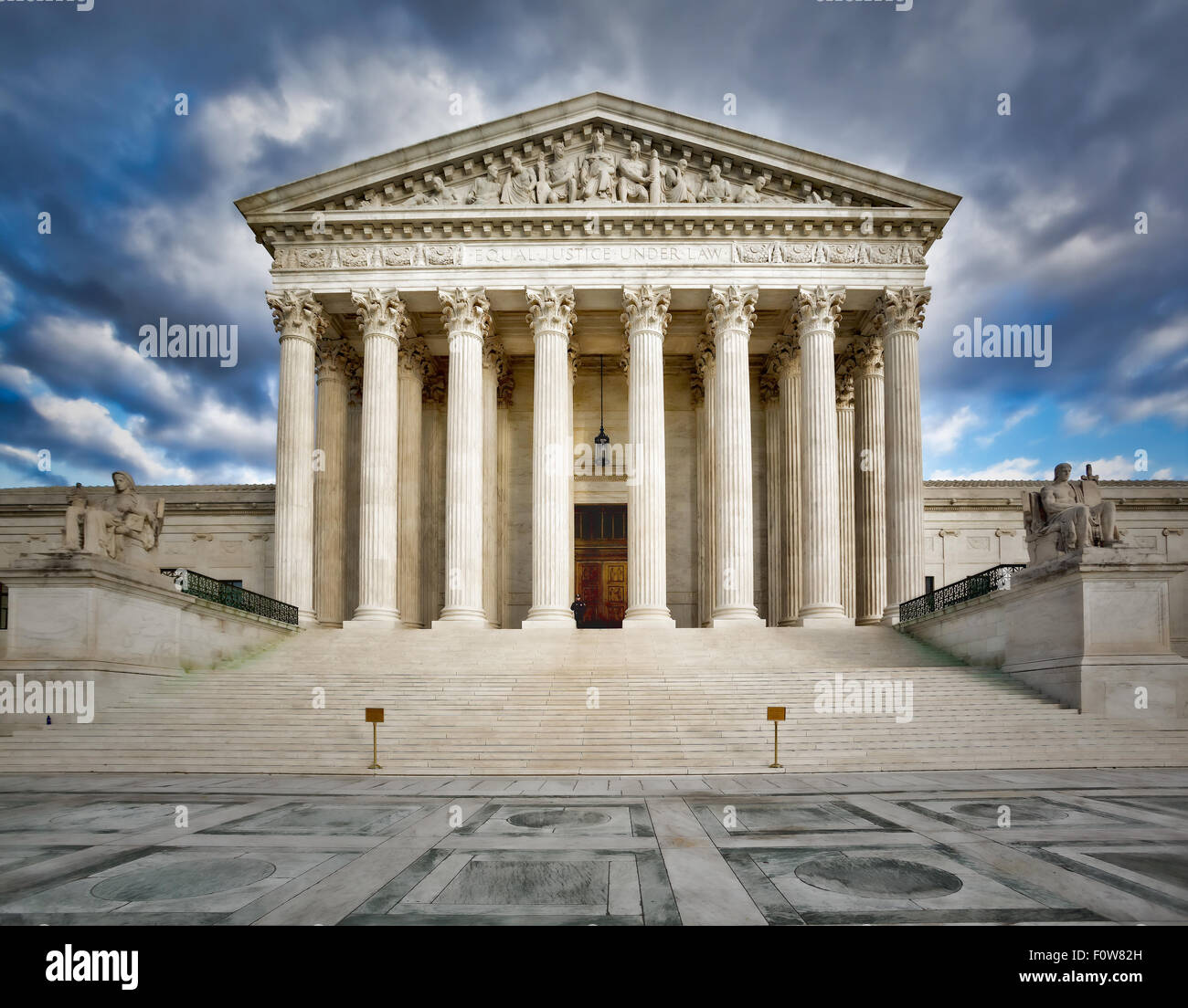 La Cour suprême des États-Unis d'Amérique Washington DC. Banque D'Images
