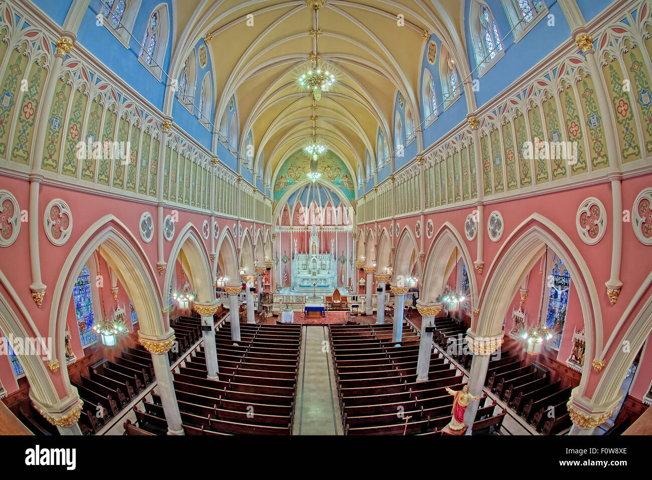 L'Église Catholique Ste Brigitte au New Jersey Banque D'Images