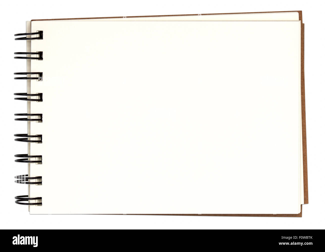 Et le papier blanc pour ordinateur portable Banque D'Images