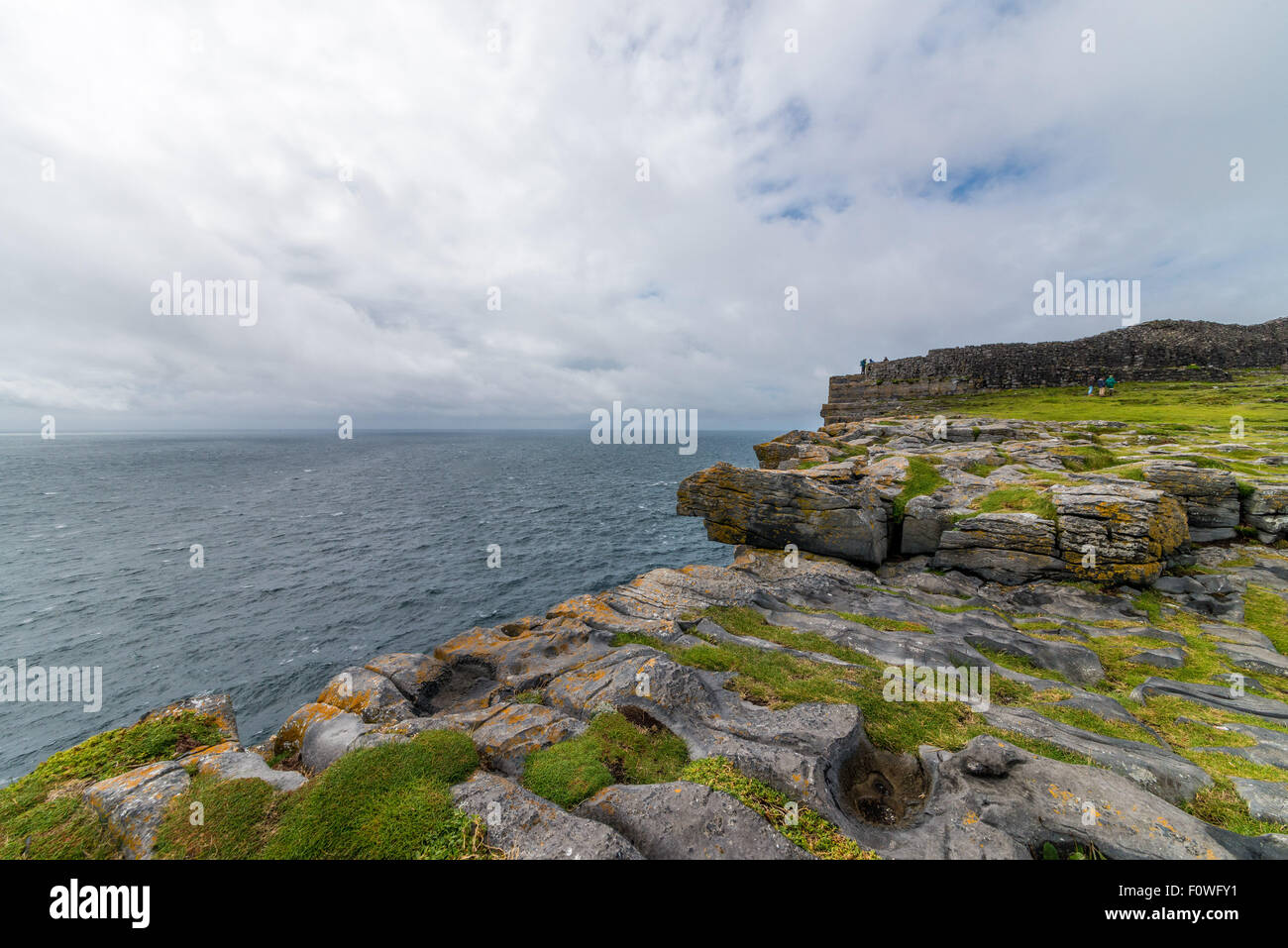 Les îles d'Aran dans la baie de Galway Banque D'Images