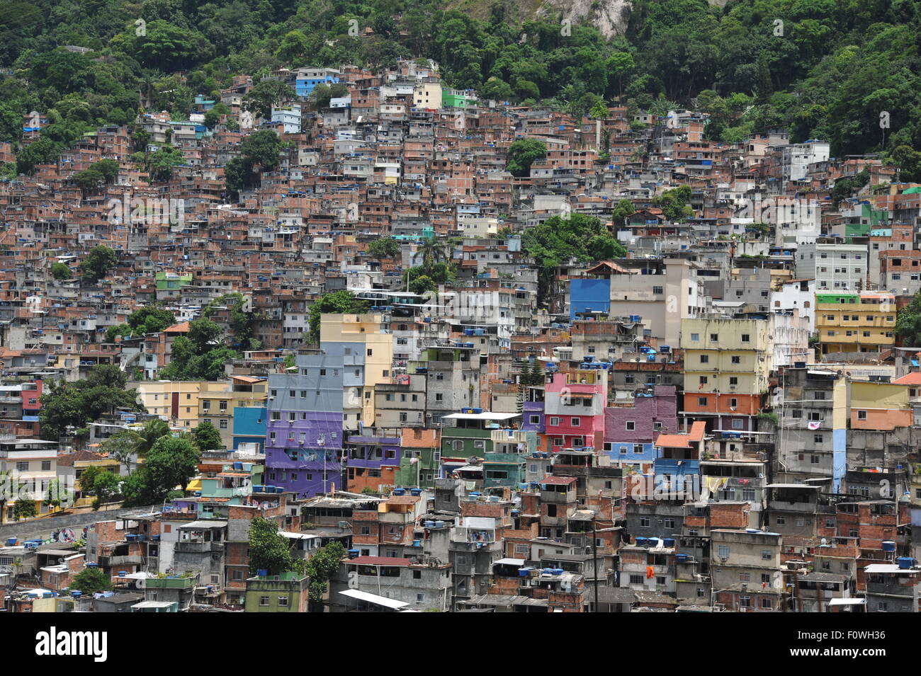 Favela, Rio de Janeiro, Brésil Banque D'Images