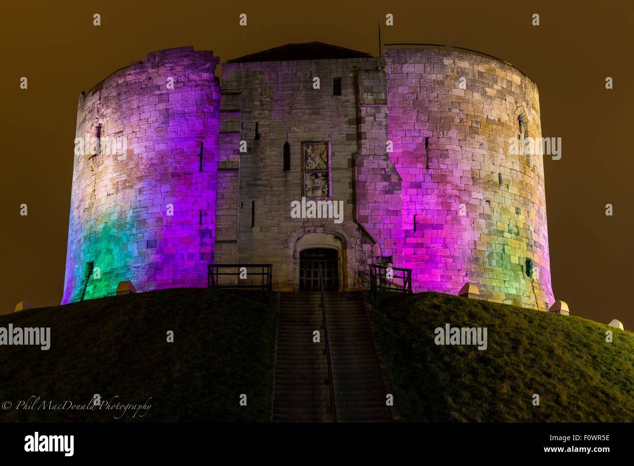 Clifford's Tower, York (UK) Banque D'Images