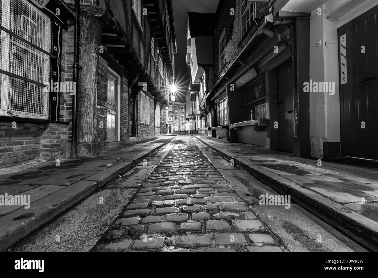 La pagaille, une ancienne rue d'York (UK) Banque D'Images