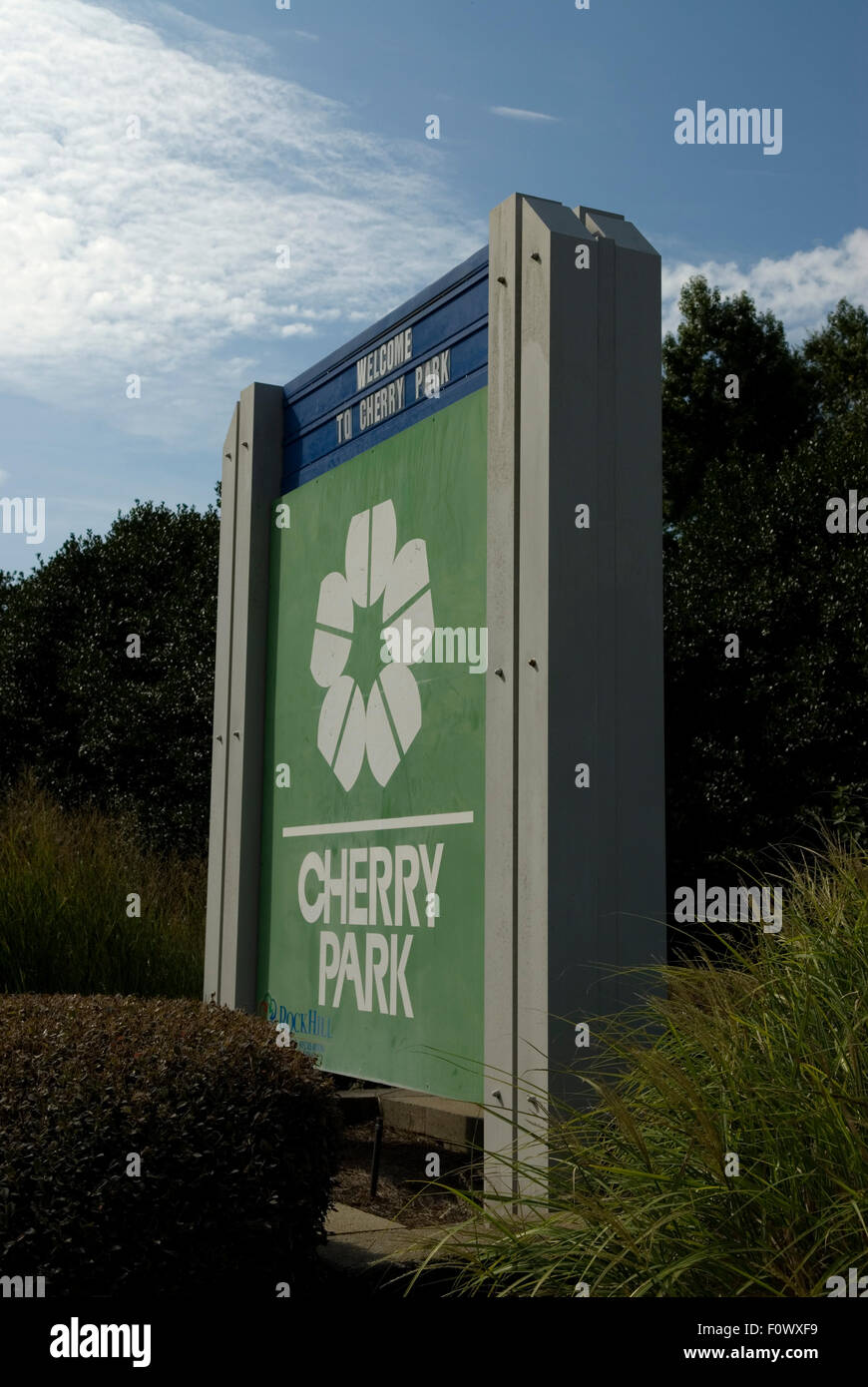 Cherry Park Rock Hill en Caroline du Sud USA Banque D'Images