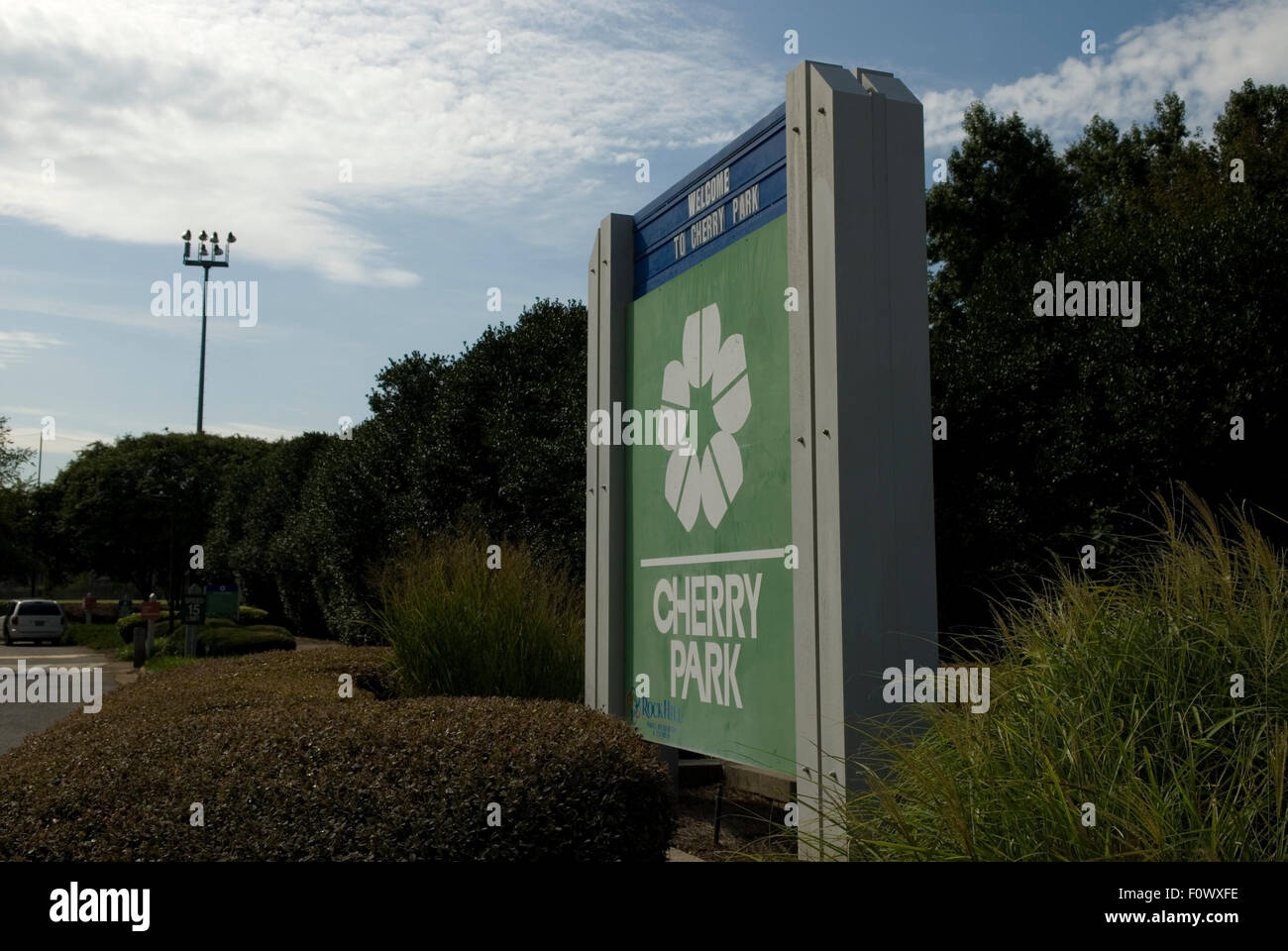 Cherry Park Rock Hill en Caroline du Sud USA Banque D'Images