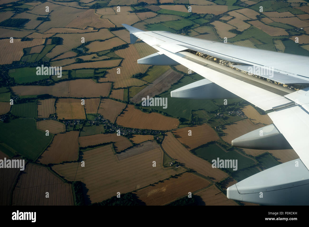 Un avion de ligne Airbus Germanwings319 approche de Londres Stansted, Essex, Royaume-Uni. Banque D'Images