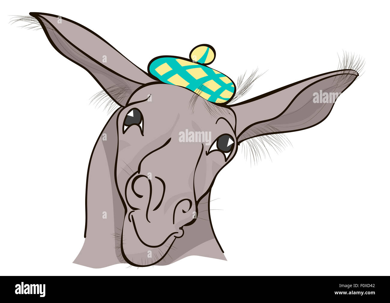 âne comique Banque d'images détourées - Alamy