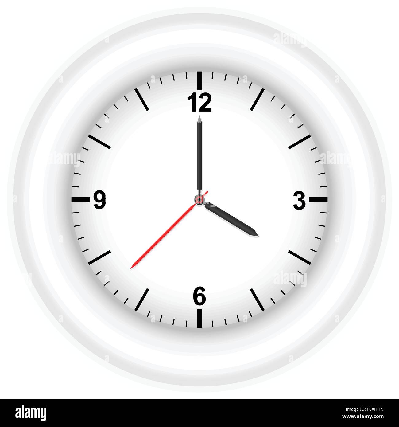 Réveil isolé sur fond blanc. Vector illustration. Illustration de Vecteur