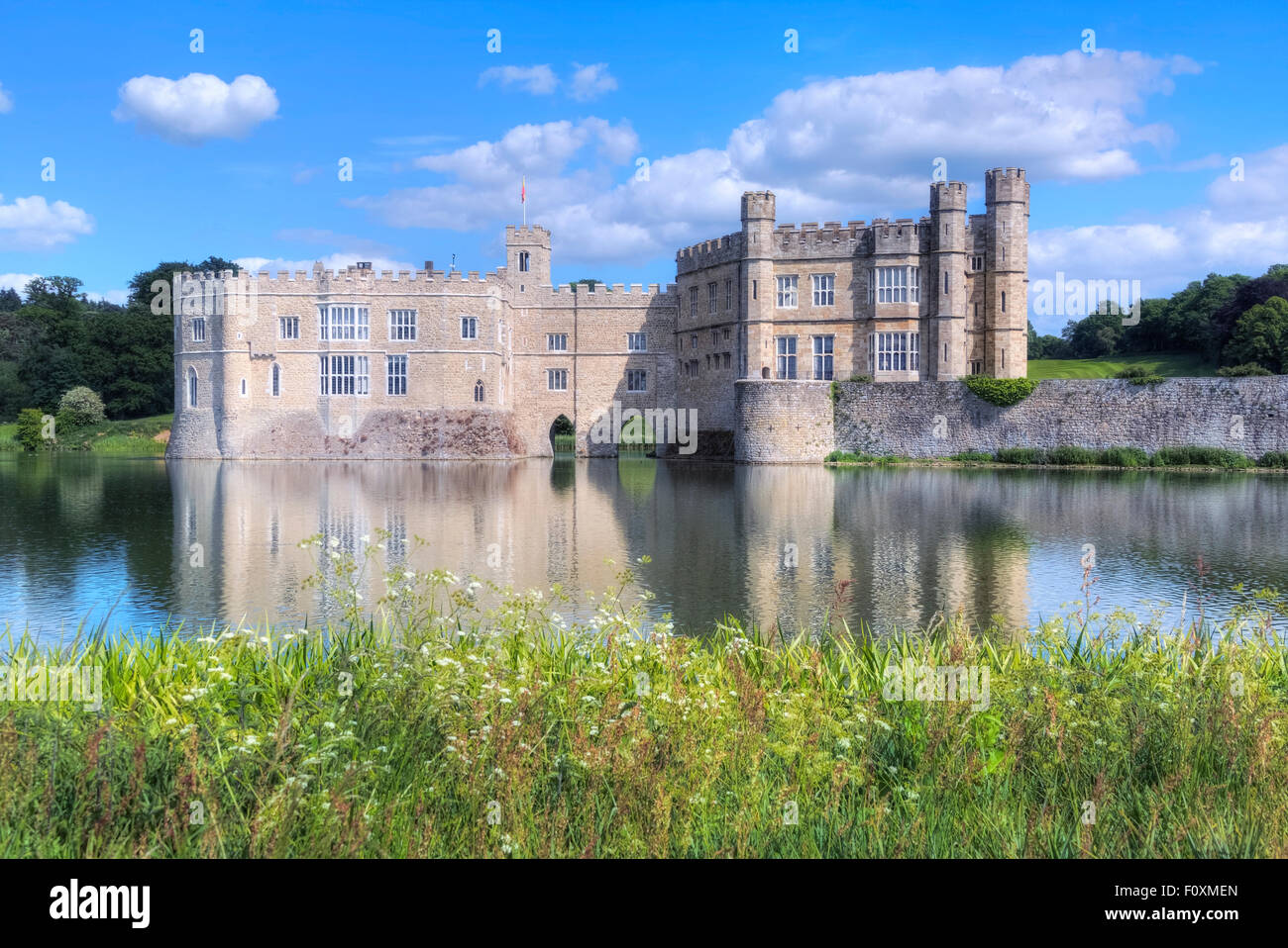 Le Château de Leeds, Maidstone, Kent, Angleterre, Royaume-Uni Banque D'Images