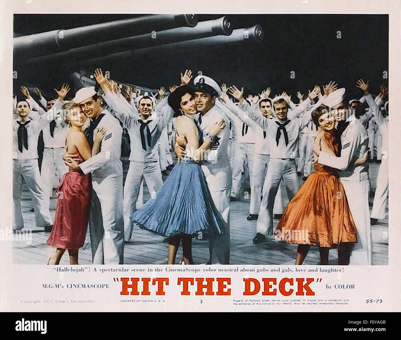 Frapper le pont (1955) - 04 - l'affiche de film Banque D'Images