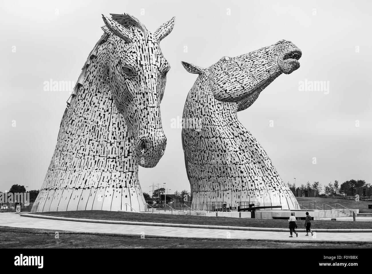 Les Kelpies dans l'Hélix Park, Falkirk, Ecosse, Royaume-Uni Banque D'Images