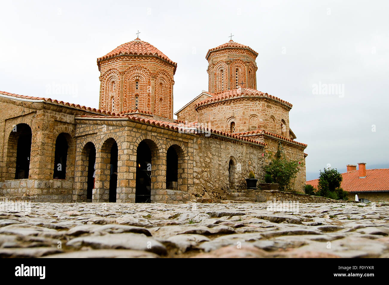 Monastère de Saint-naum - Lac Ohrid - Macédoine Banque D'Images