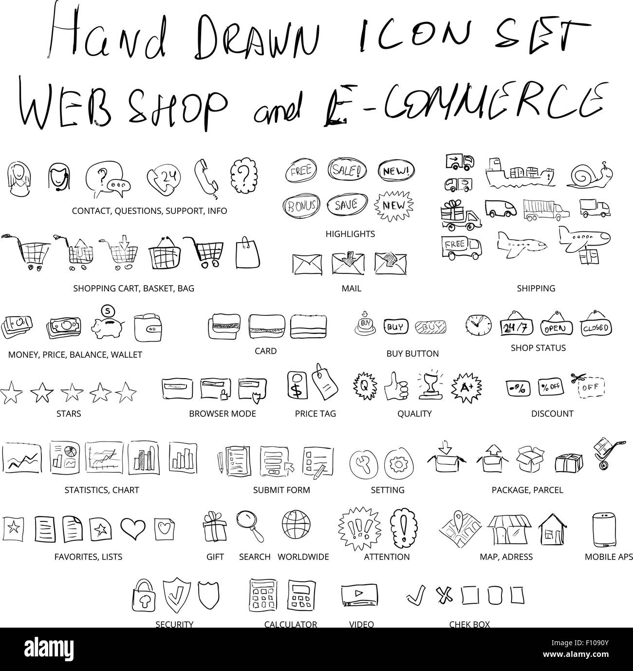 Boutique en ligne Illustration de Vecteur