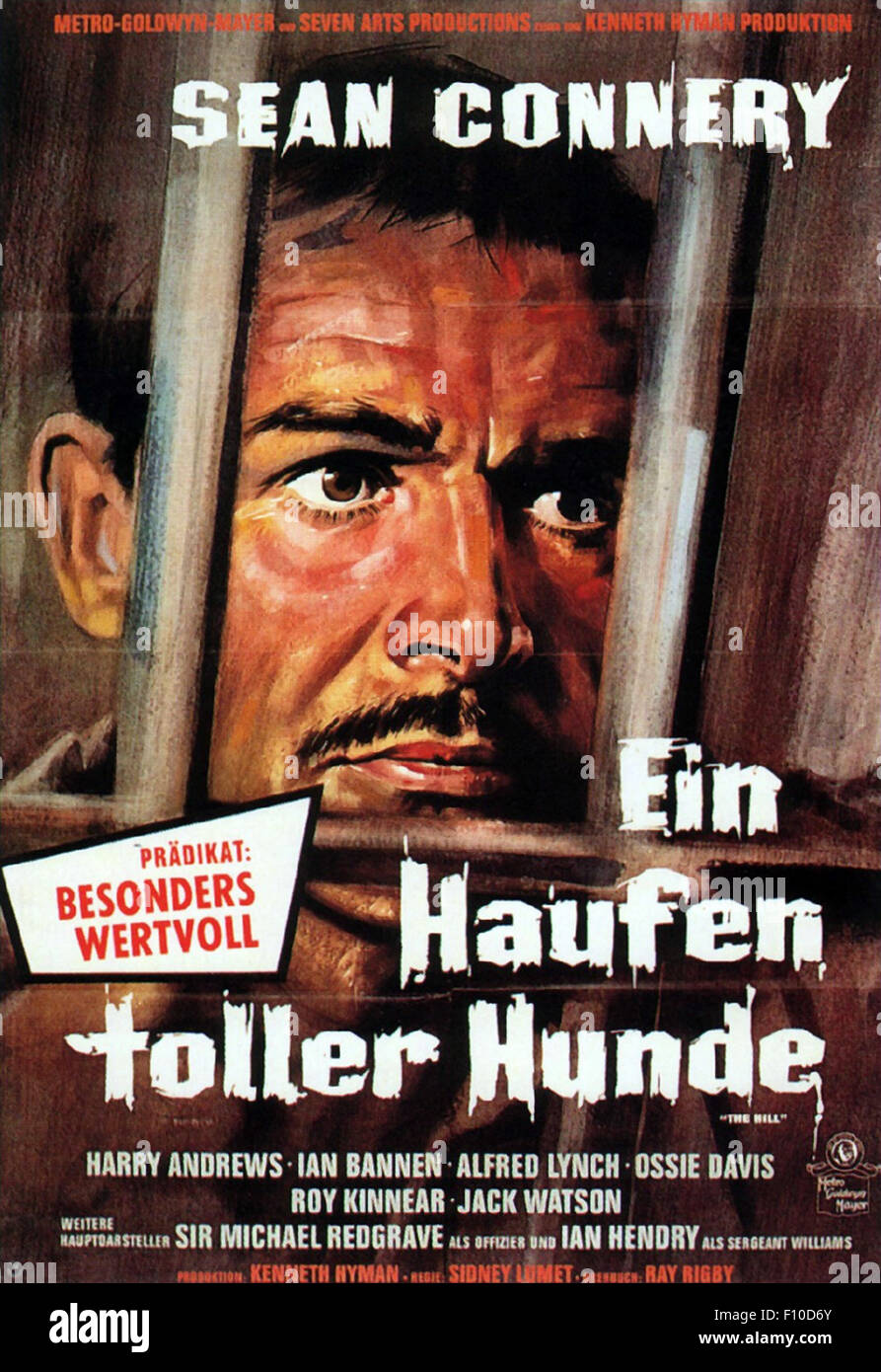 La colline - Affiche de film allemand Banque D'Images