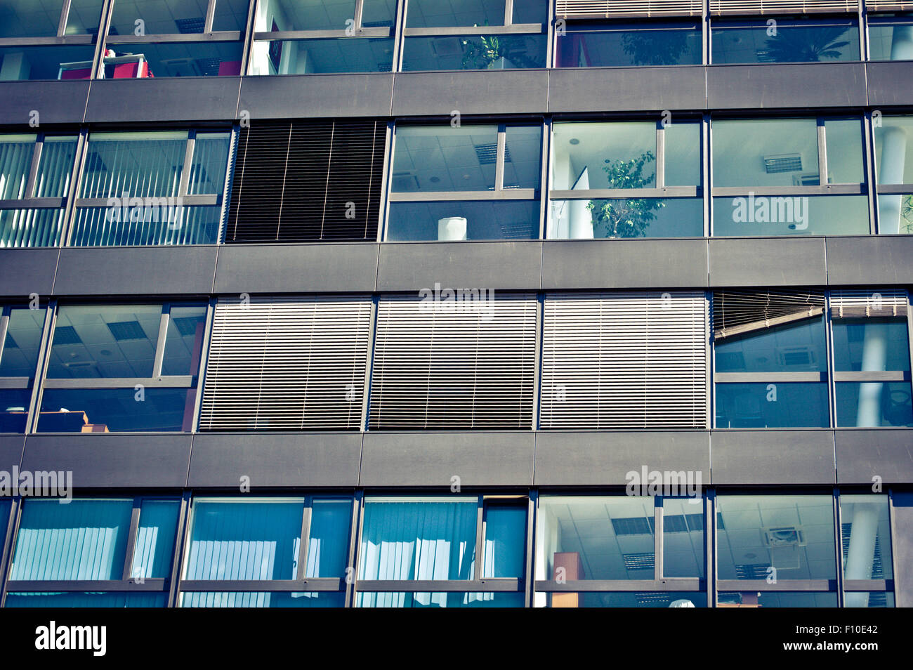 Office building windows Banque D'Images