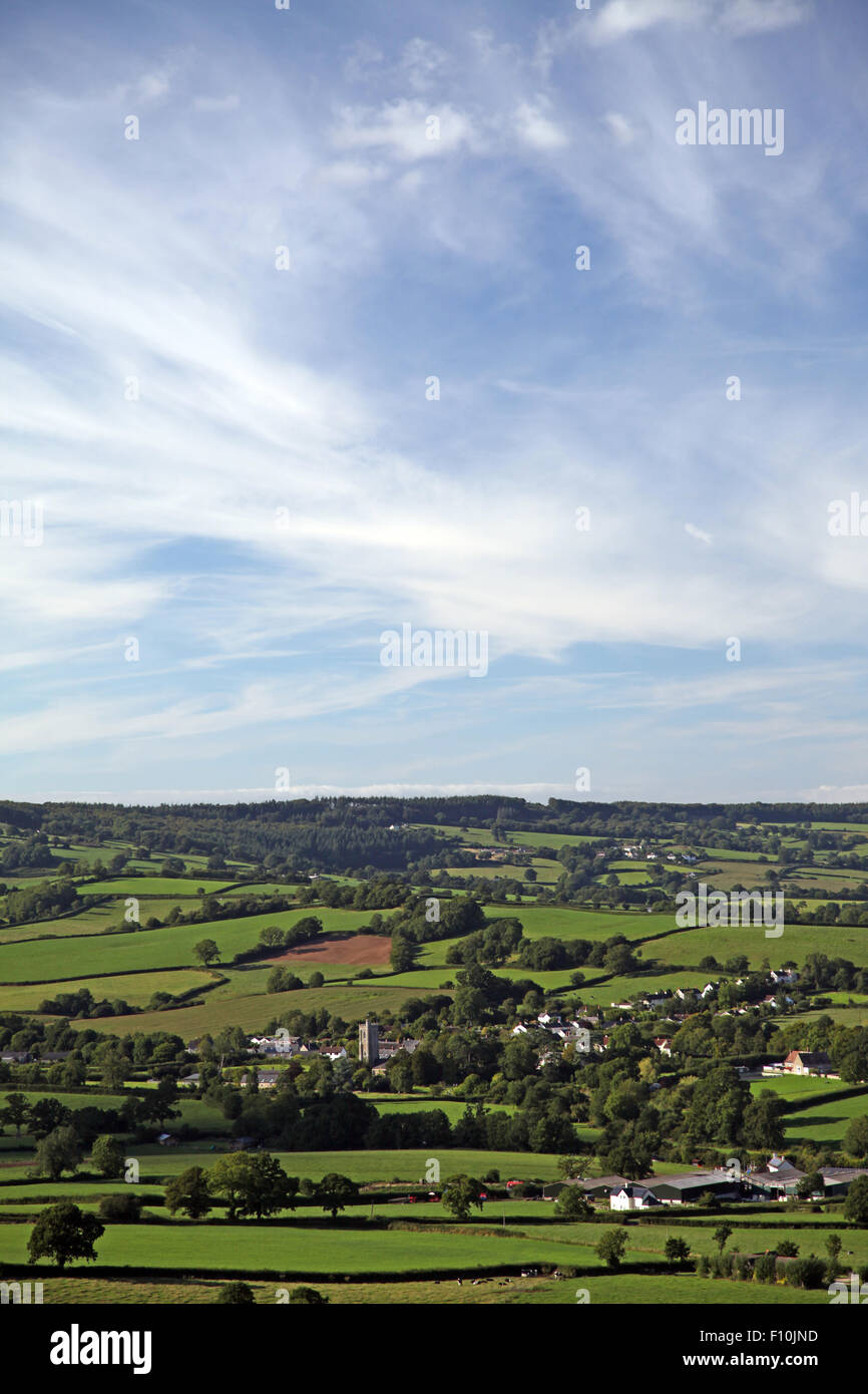 Vue de l'est du Devon Stockland Angleterre du sud Banque D'Images Vue de l'est du Devon Stockland Angleterre du sud Banque D'Images