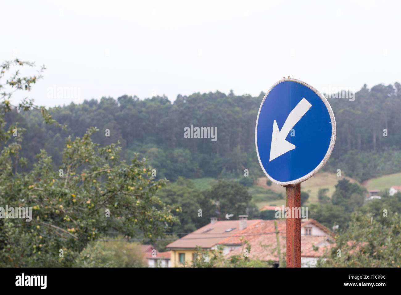 Flèche, direction Banque D'Images