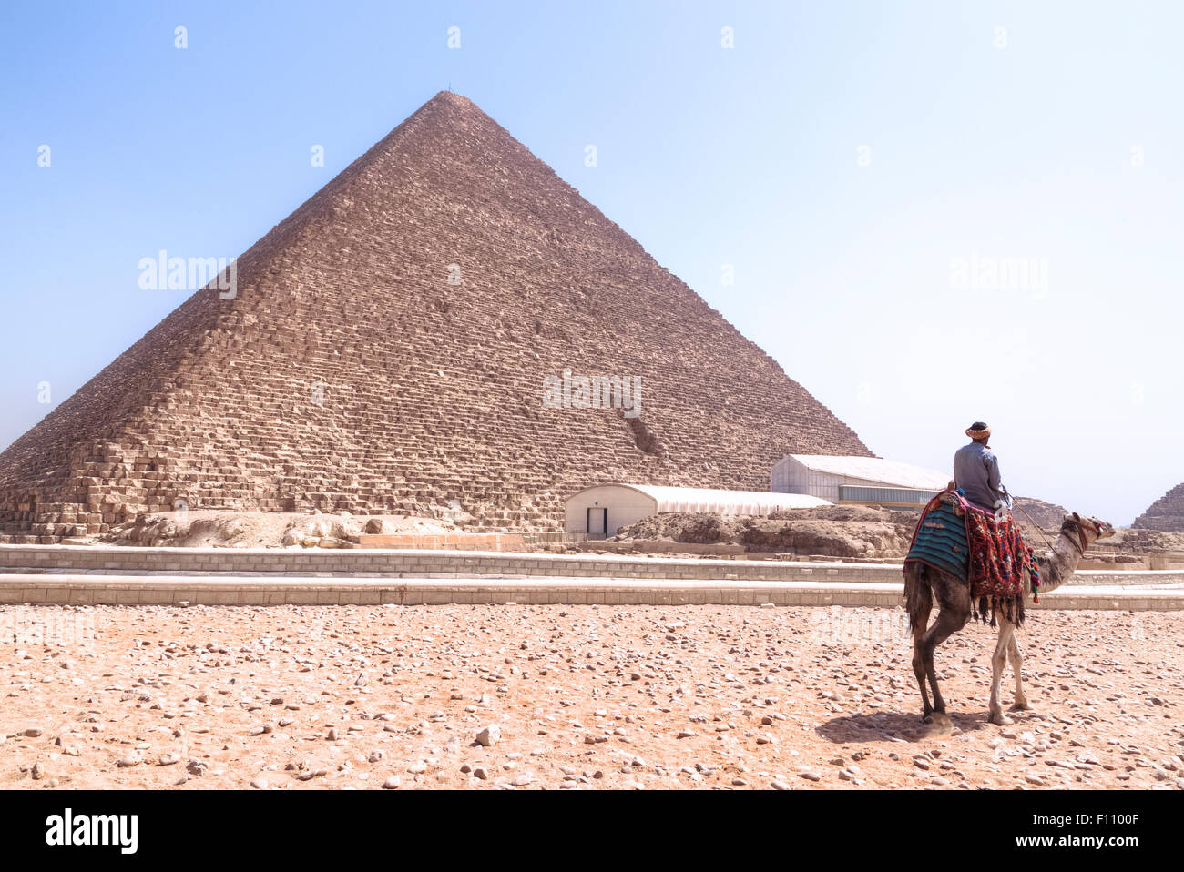 Grande pyramide de Gizeh, Kheops, Giza, Cairo, Égypte, Afrique Banque D'Images