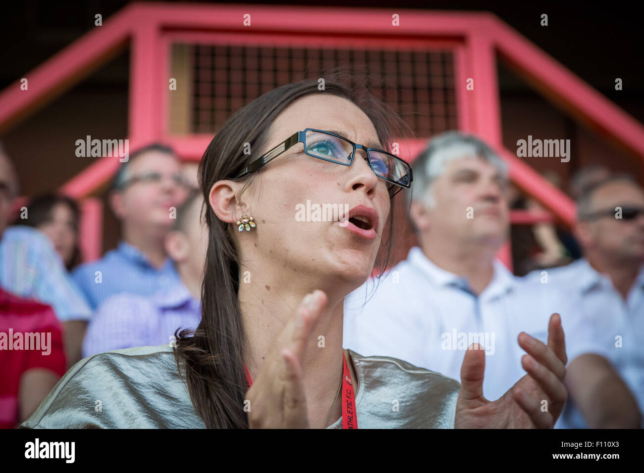 Katrien Meire Charlton Athletic Chef de la direction au stade de la vallée dans le sud-est de Londres. Banque D'Images