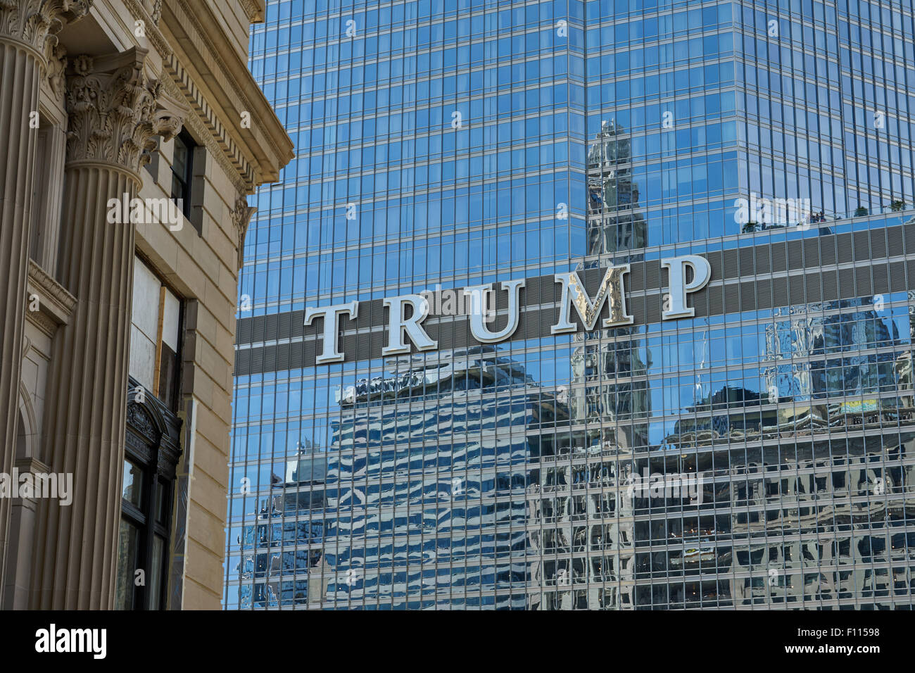 Trump Tower dans le centre-ville de Chicago Banque D'Images