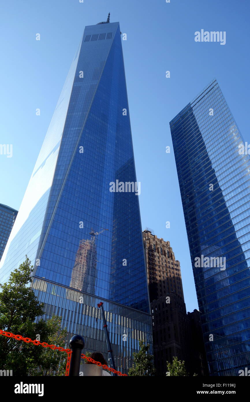 World Trade Center de New York de la tour de la Liberté à New York. Banque D'Images