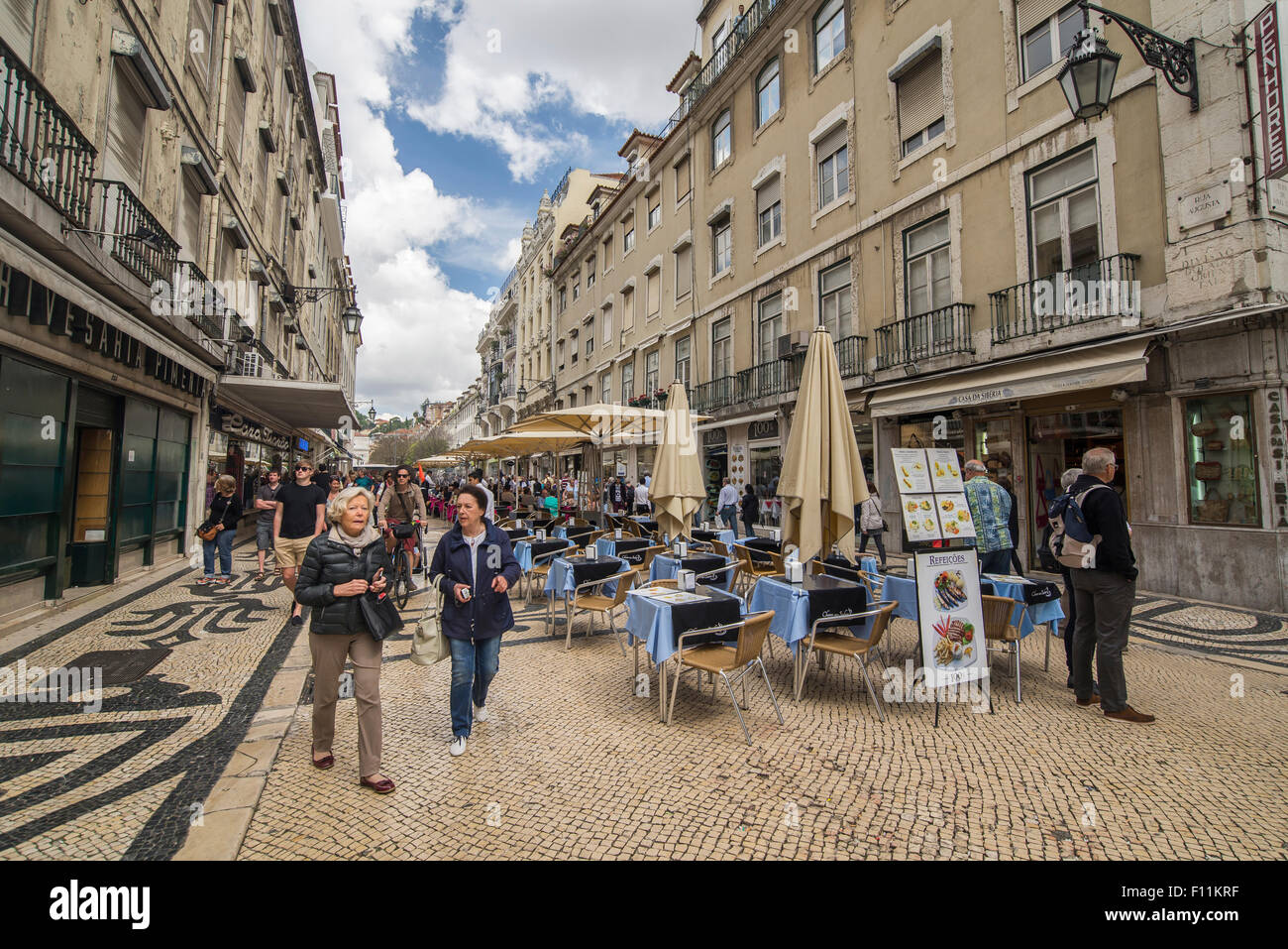 Trimestre de Baixa à Lisbonne Banque D'Images