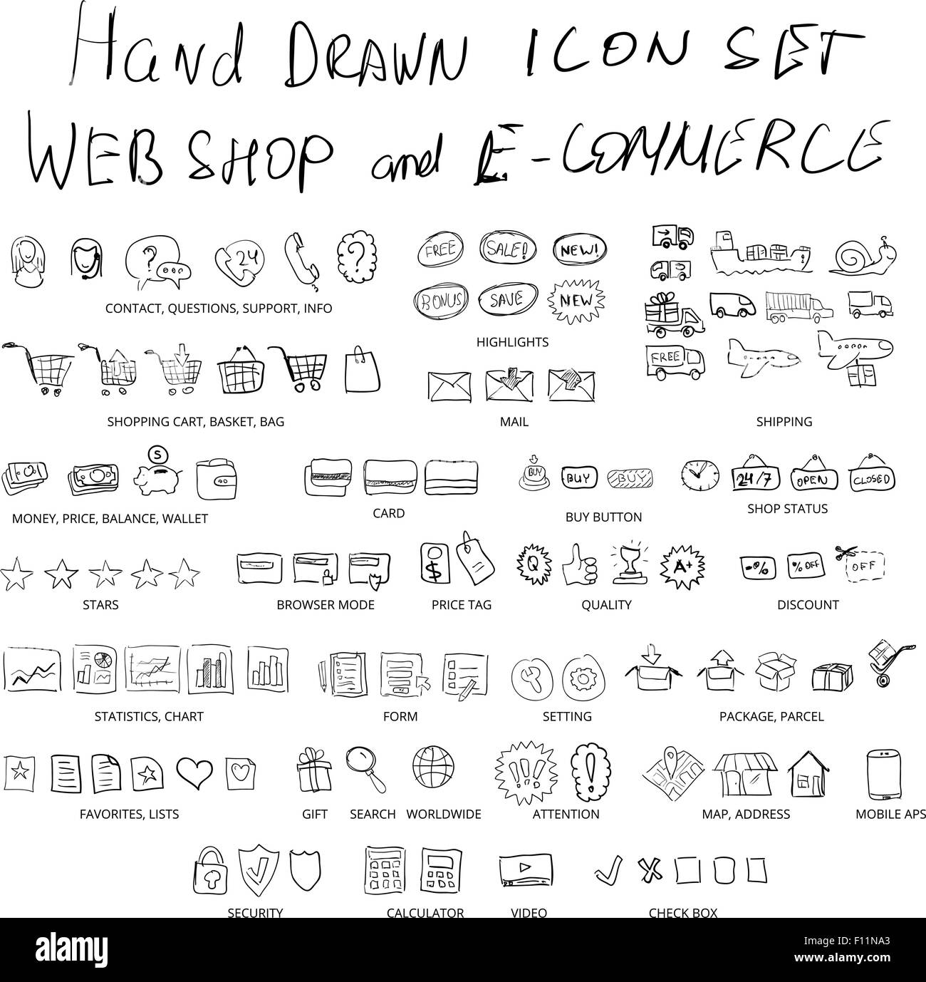 Boutique en ligne Illustration de Vecteur