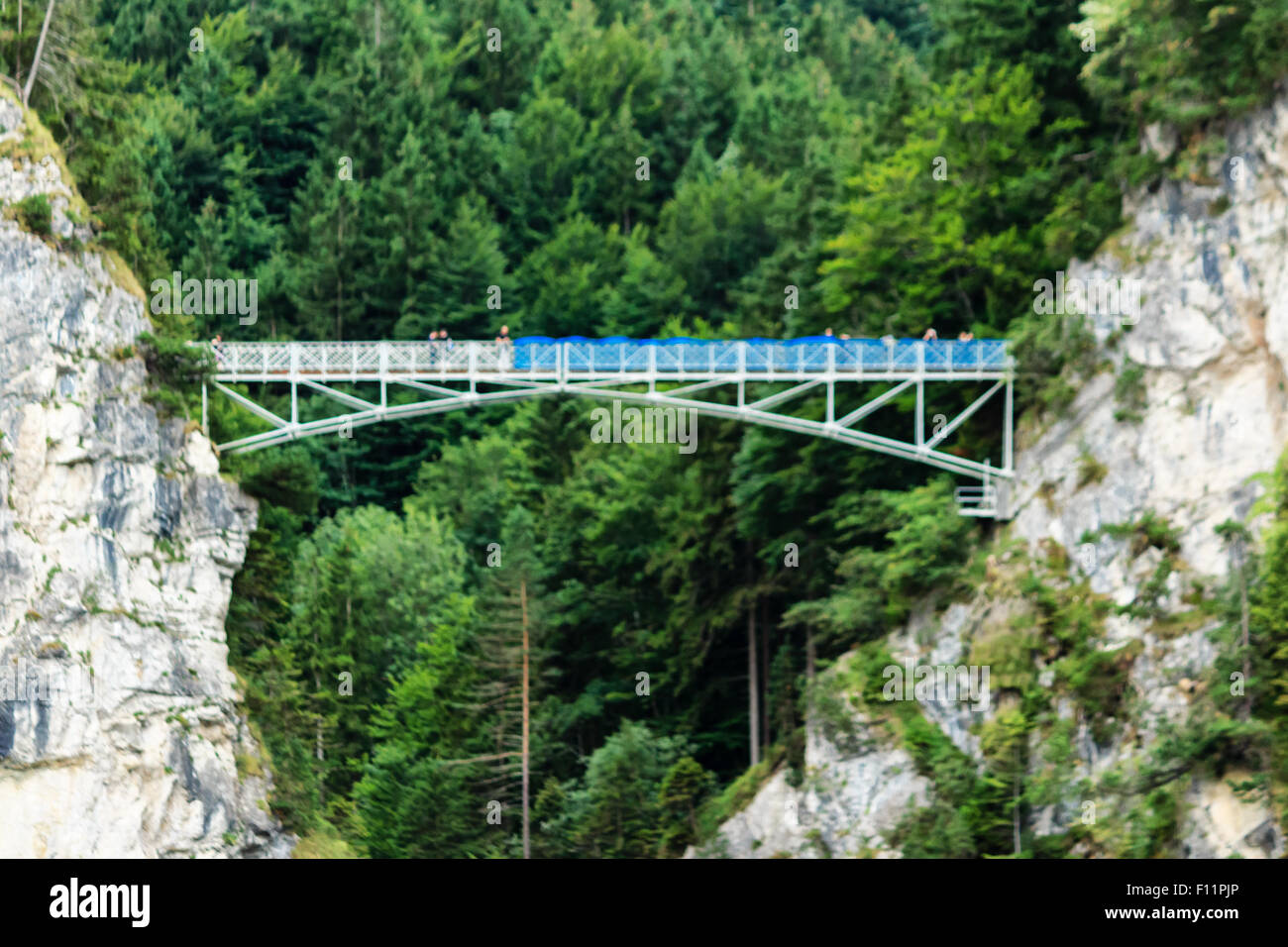 Marie Bridge près de château de Neuschwanstein - Bavière, Allemagne Banque D'Images