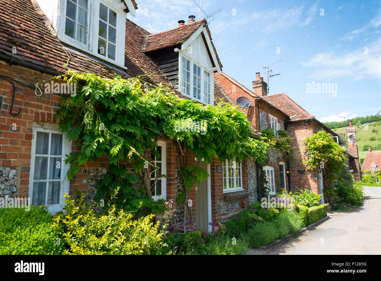 Chambres d'hôtes à Turville, Henley-on-Thames, dans le Buckinghamshire, Angleterre, Royaume-Uni. Banque D'Images