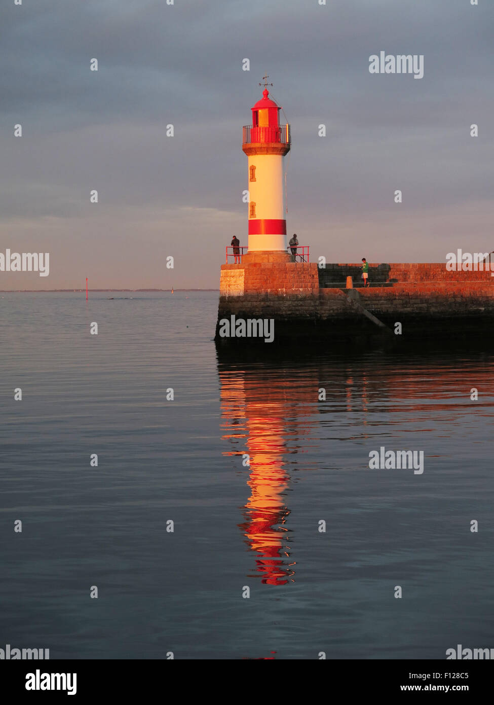 Íle de Groix : Port Tudy entrée de Harbour Banque D'Images