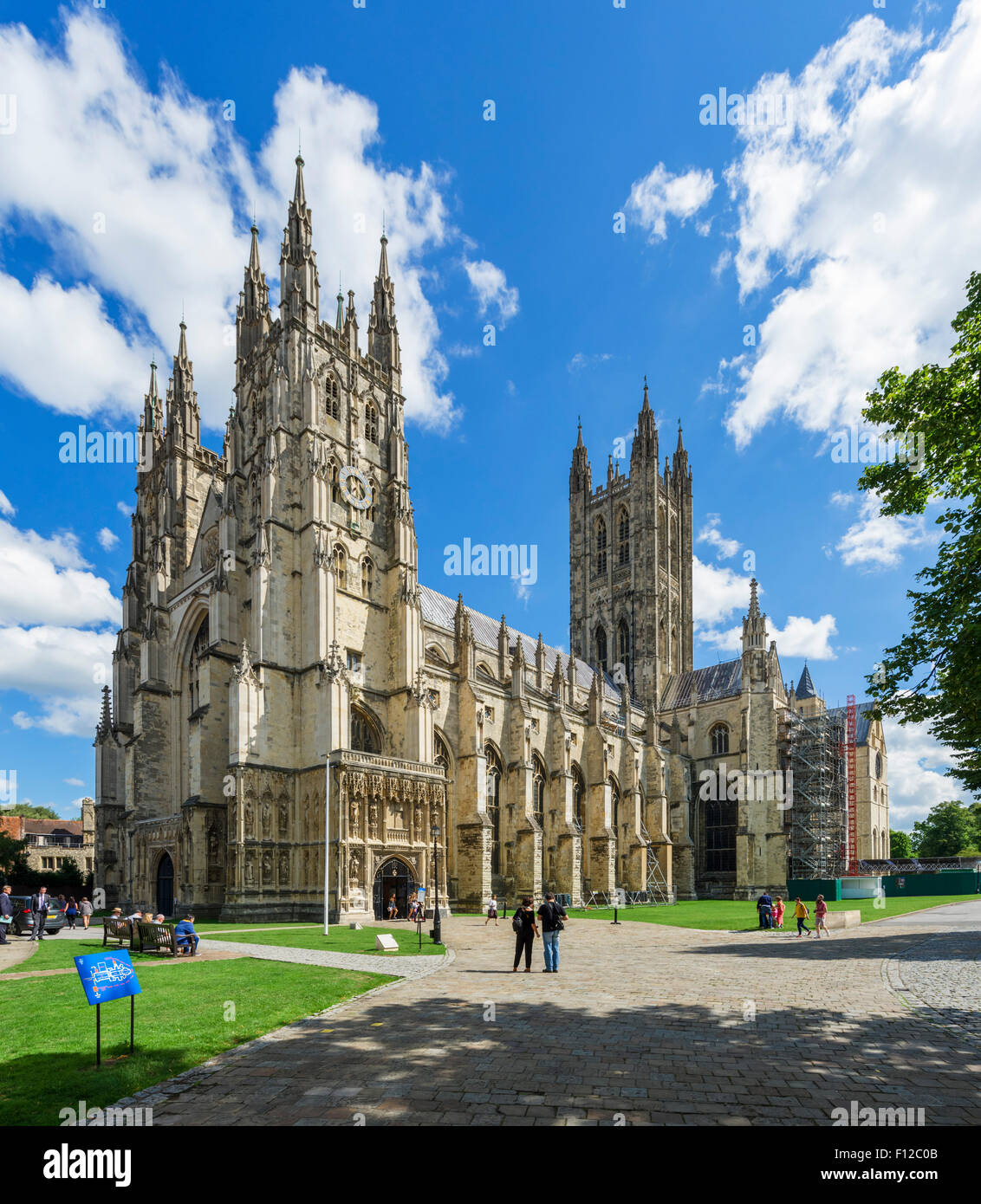 La Cathédrale de Canterbury, Canterbury, Kent, England, UK Banque D'Images