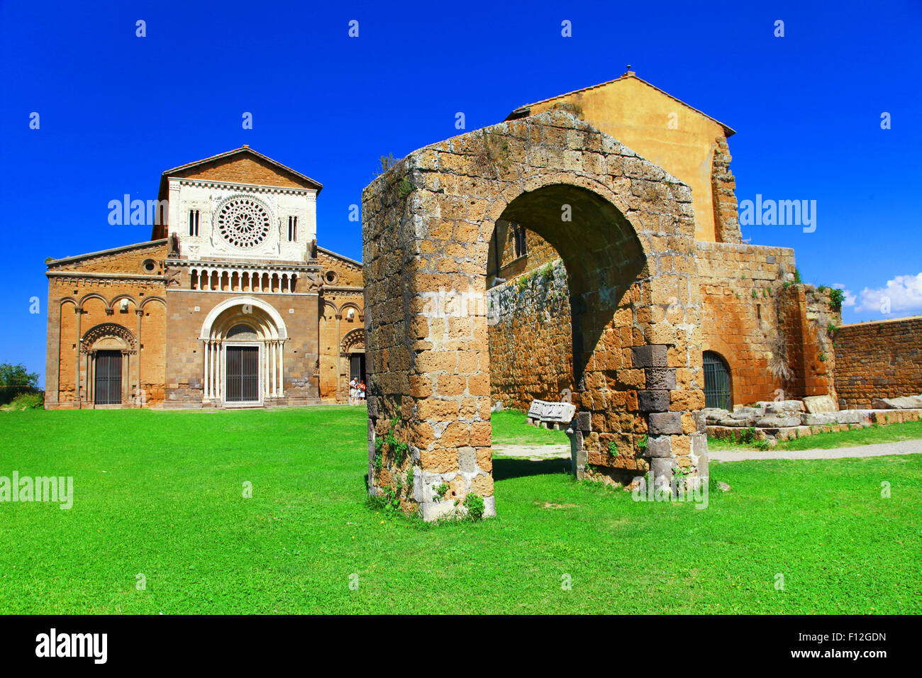 Ancienne ville étrusque, en province de Tuscania Vitebo,lazio, Italie Banque D'Images