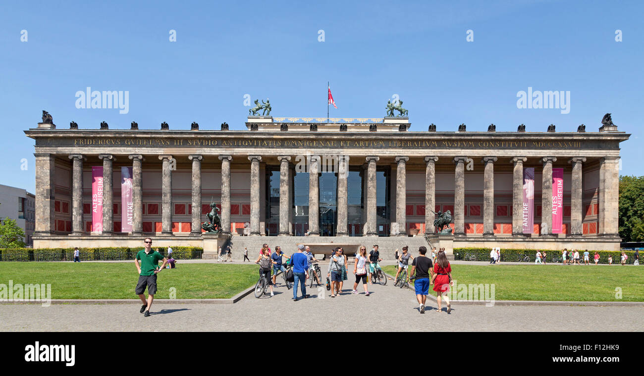 Ancien Musée, l'île aux musées, Berlin, Allemagne Banque D'Images