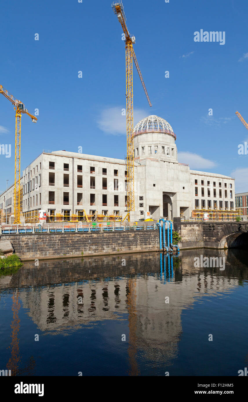 Site de construction du château, l'île aux musées, Berlin, Allemagne Banque D'Images Site de construction du château, l'île aux musées, Berlin, Allemagne Banque D'Images
