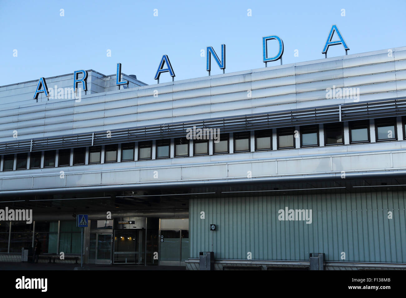 Au Terminal 5 de l'Aéroport International Arlanda à Stockholm, en Suède. Banque D'Images