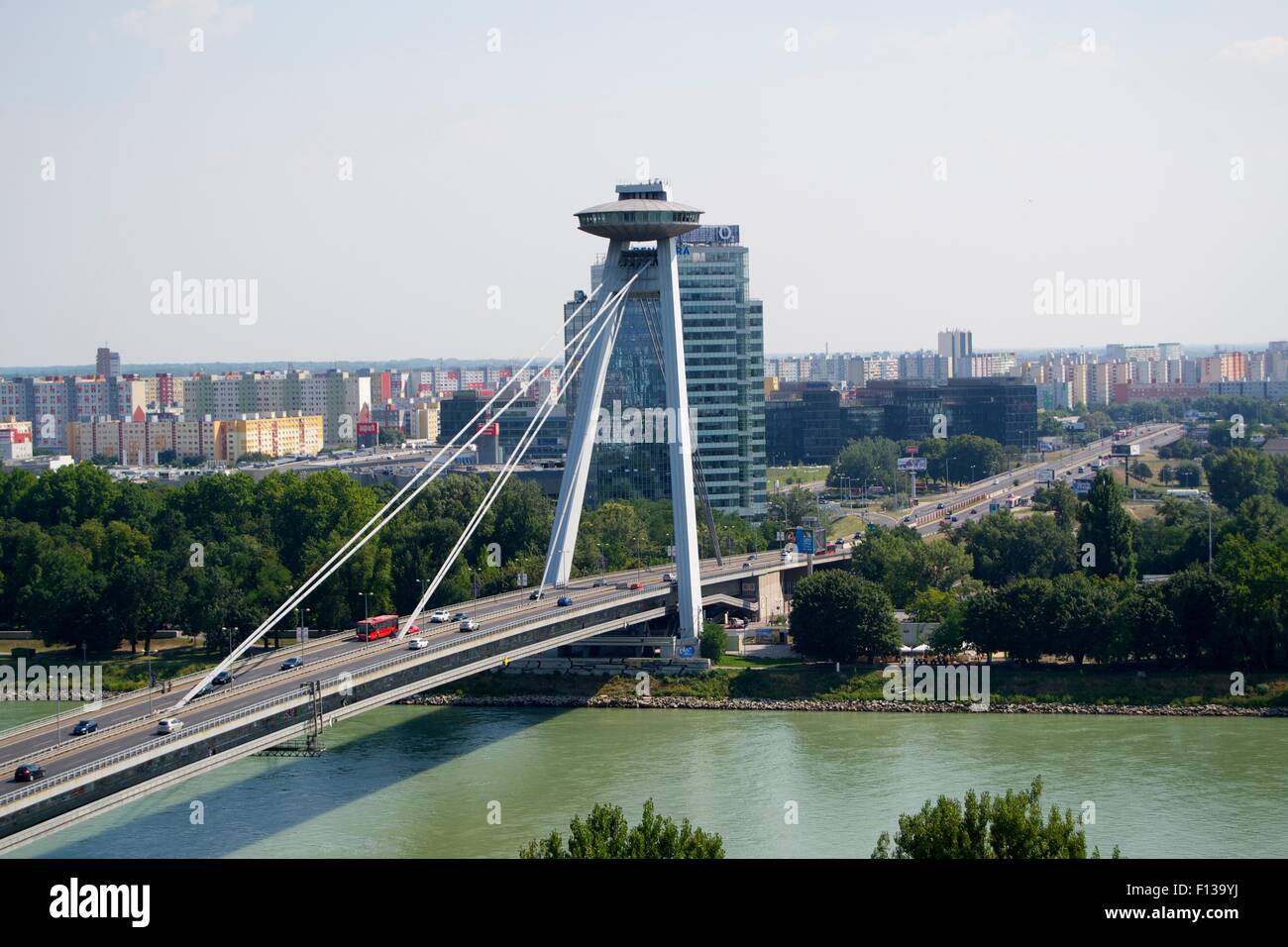 Tour d'ovni à Bratislava Banque D'Images