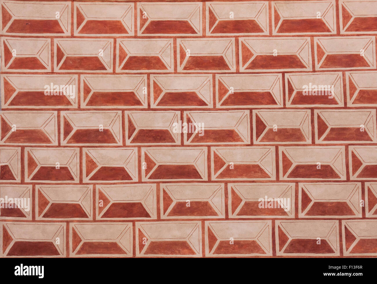 La texture du mur de sgraffites Renaissance, l'arrière-plan Banque D'Images