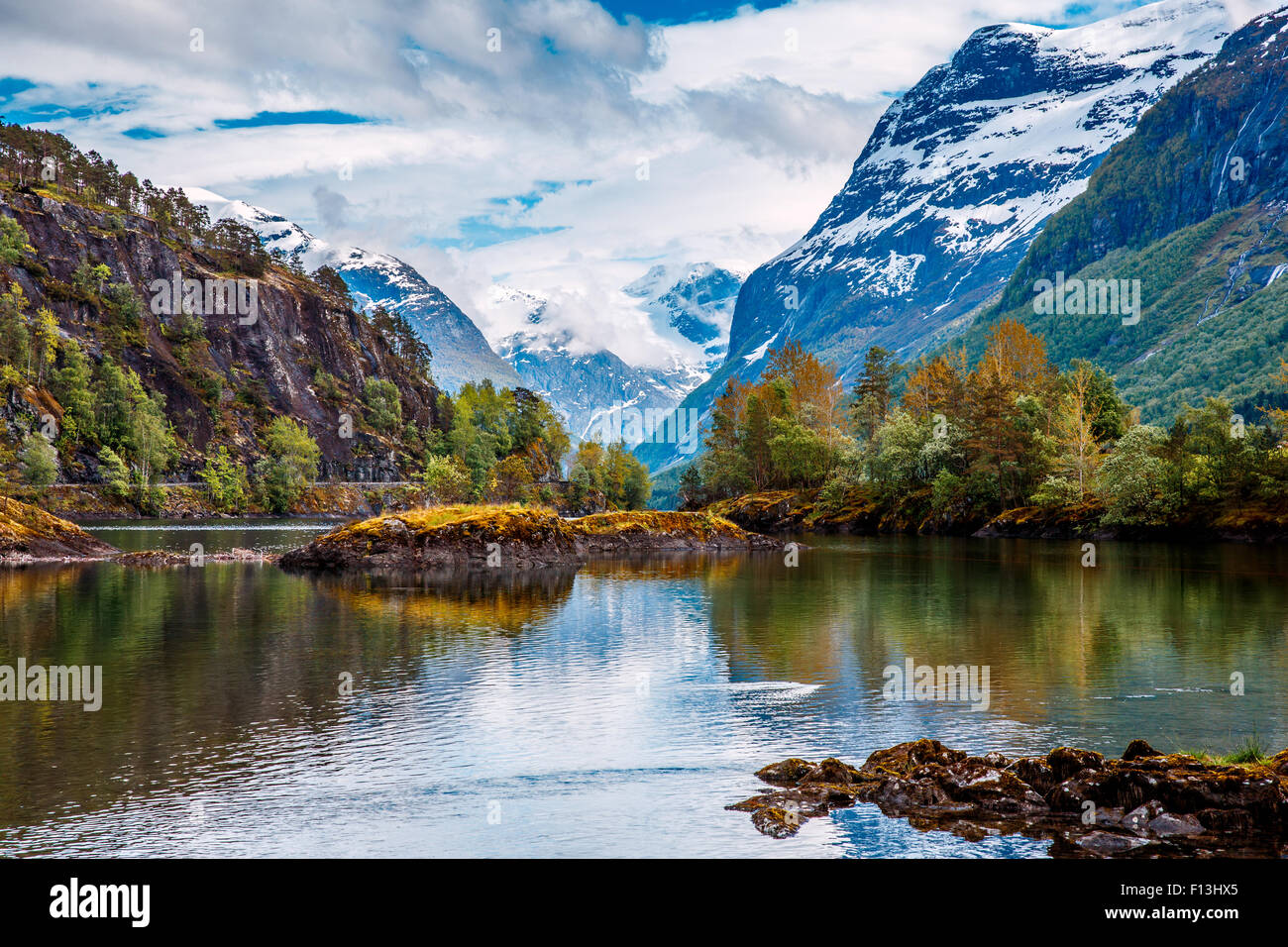 Belle Nature Norvège paysage naturel. Banque D'Images