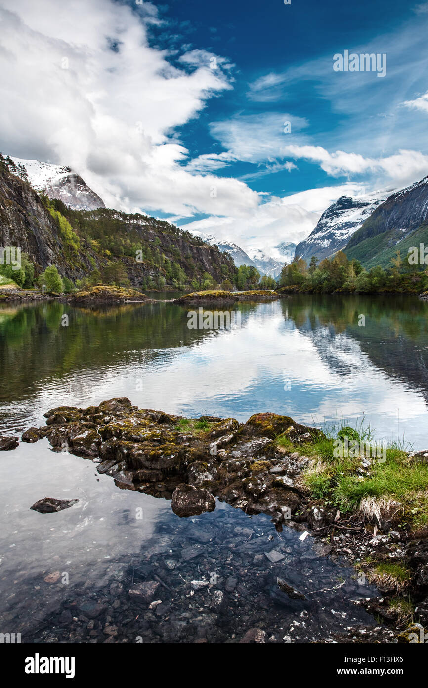 Belle Nature Norvège paysage naturel. Banque D'Images